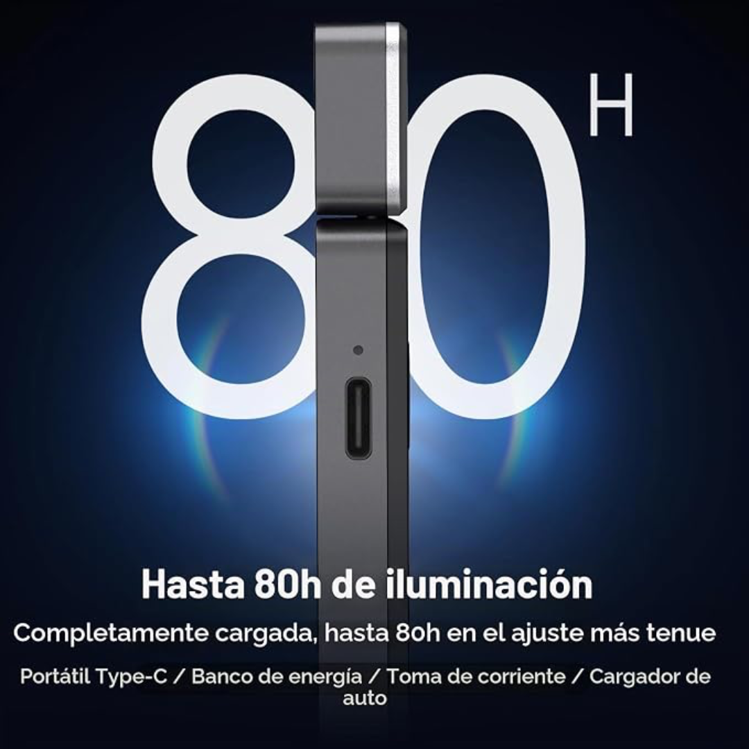 Luz de Lectura LED con Clip, Recargable USB, Mini Lámpara Portátil para Libros, 3 Niveles de Brillo, Luz Nocturna para Leer en la Cama, Regalo para Lectores